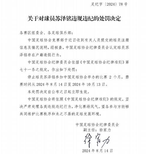 3名俱乐部官员被足协停赛(足协罪人)